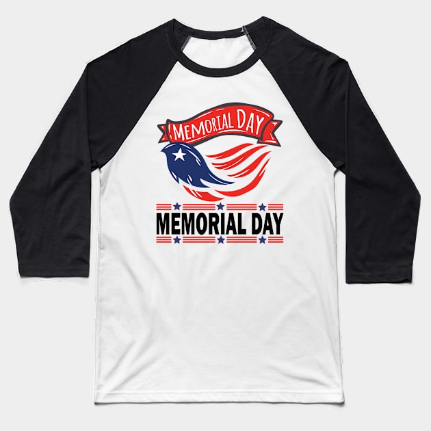 Memorial Day Baseball T-Shirt by aesthetice1